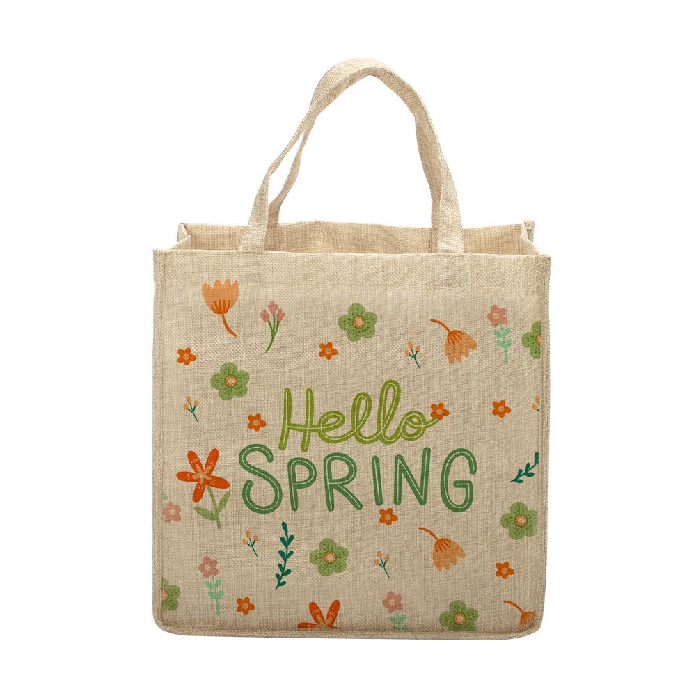 sublimation blank Burlap Tote Bag Natural
