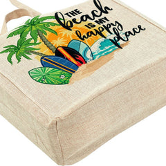 sublimation blank Faux Burlap Tote Bag subliblanks