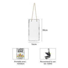 sublimation blank Hanging Photo Rock Slate 16cm x 30cm - Glossy subliblanks