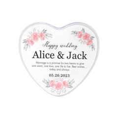 sublimation blank Love Heart Metal Tin - White - subliblanks