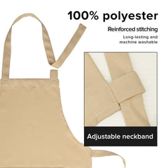 sublimation blank adults polyester apron Khaki