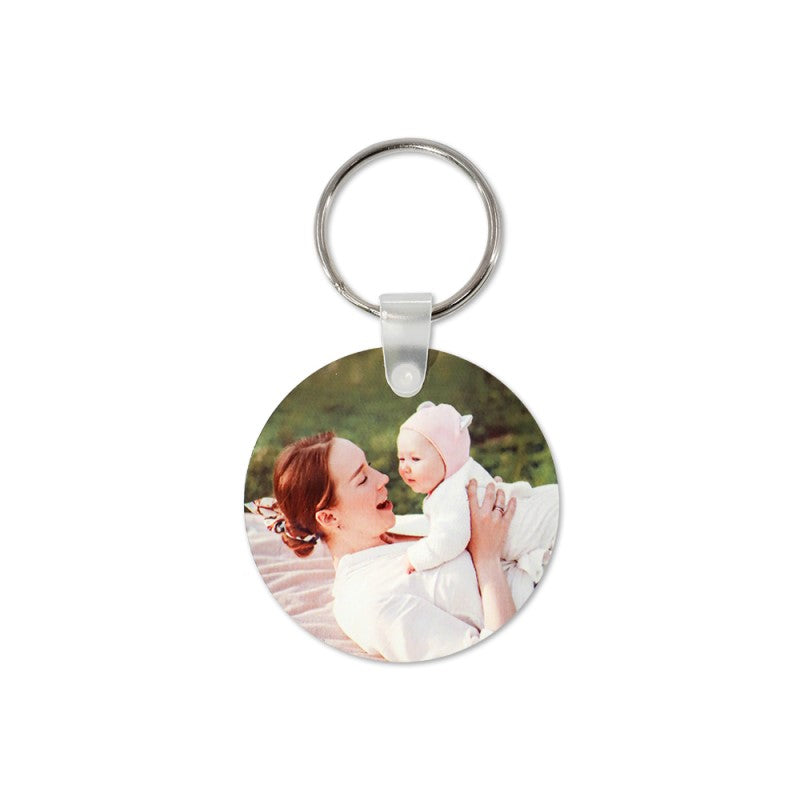 sublimation blank aluminium round keyring