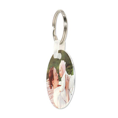 sublimation blank aluminium round keyring