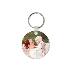 sublimation blank aluminium round keyring