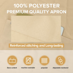 sublimation blank kids polyester apron Khaki