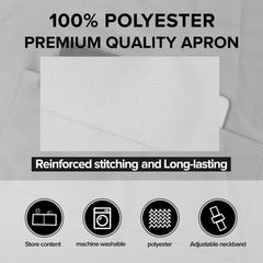 sublimation blank kids polyester apron white