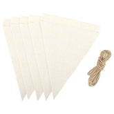 sublimation blank linen triangle banner flag