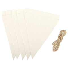 sublimation blank linen triangle banner flag