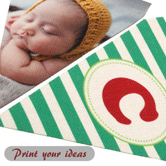 sublimation blank linen triangle banner flag