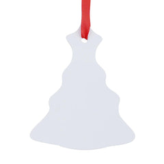 sublimation blank plastic tree decoration