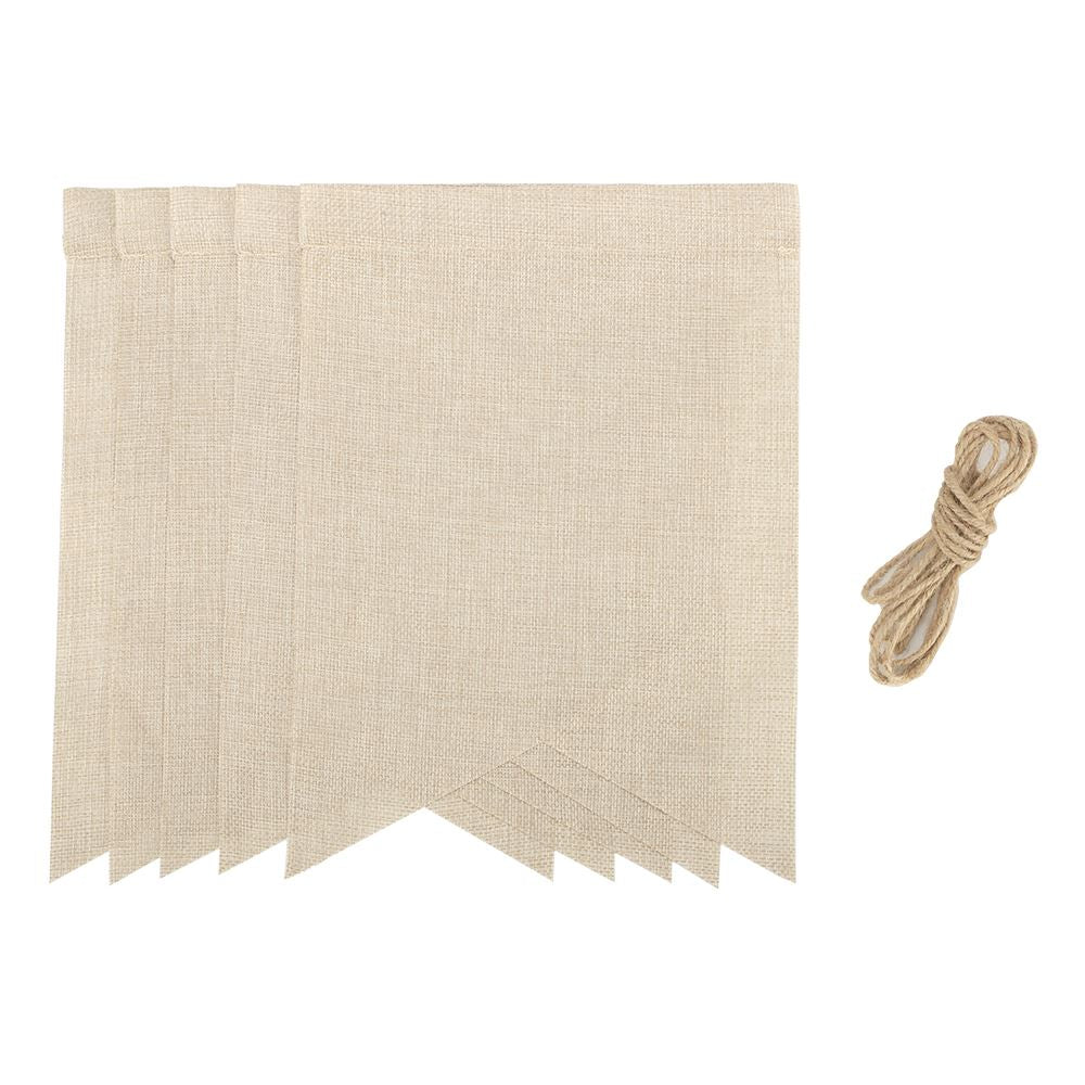 sublimation blanks burlap banner flags