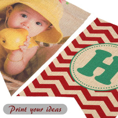 sublimation blanks burlap banner flags