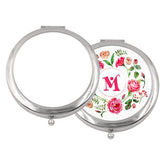 sublimation blank silver ladies pocket mirror