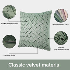 sublimation blank soft velvet cushion cover light green