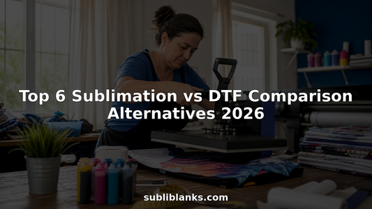 Print operator using heat press for sublimation shirt