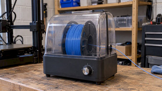 Filament spool drying inside a filament dryer