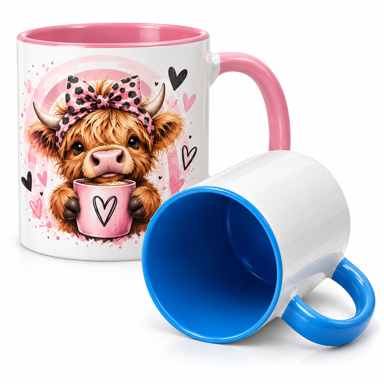 Coloured mugs