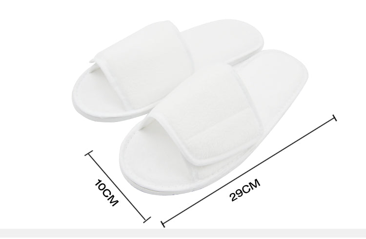 Velvet Slippers with velcro opening