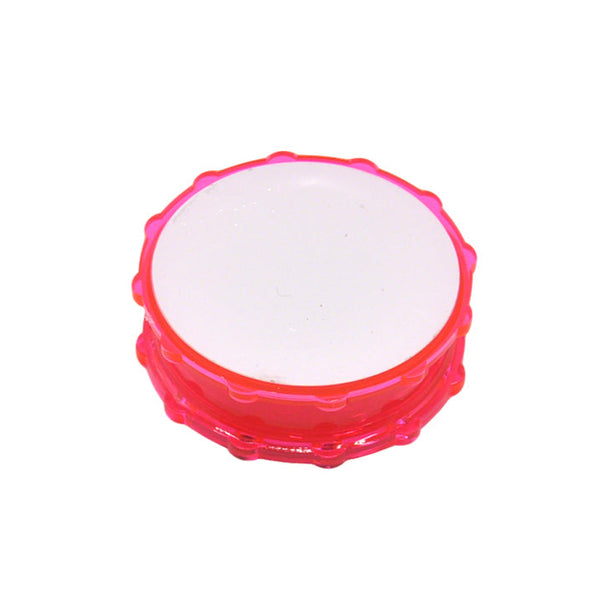 Plastic Herb Grinder Sublimation Blank in pink with a white customizable top, ideal for personalizing spice grinders or herb accessories.