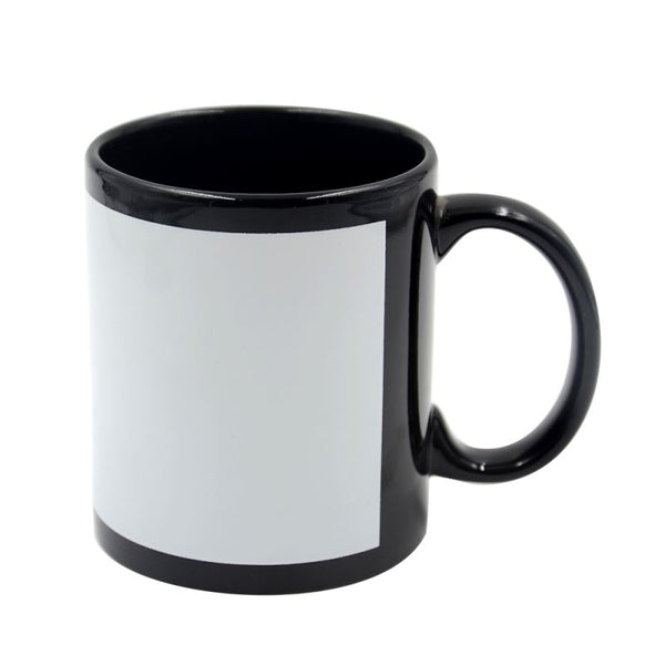 11oz Black Patch Mug