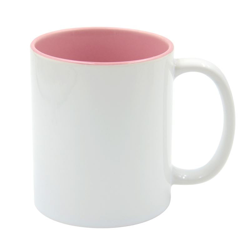 11oz Dino Plus Sublimation Two Tone Ceramic Mug-Pink – SubliBlanks Limited