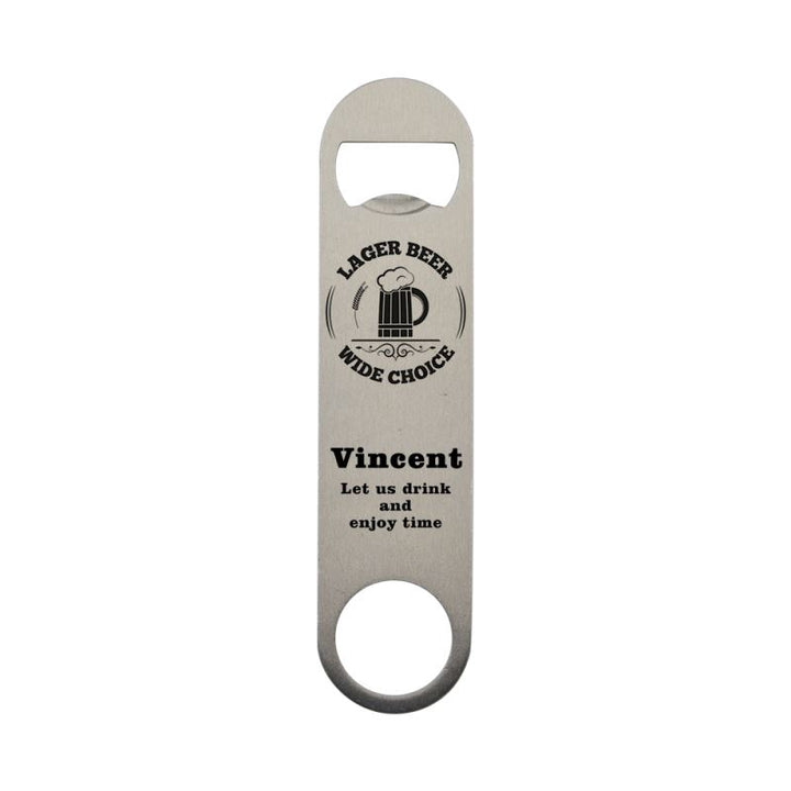 sublimation silver Bar Blade bottle opener