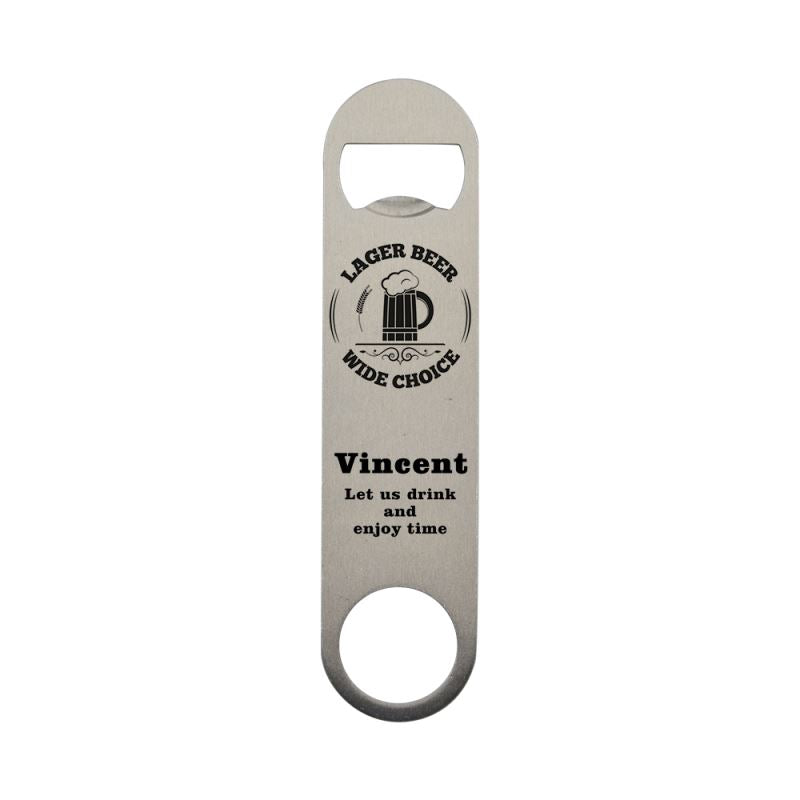 sublimation silver Bar Blade bottle opener