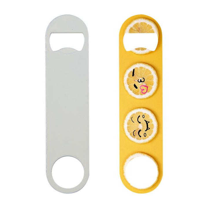 sublimation white Bar Blade bottle opener