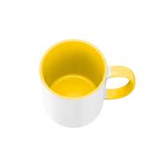 11oz Inner and Handle Colour Mug-Yellow – SubliBlanks Ltd