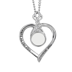 Heart Button Necklace