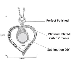 Heart Button Necklace