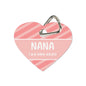 sublimation Double Side Printable Aluminium Pet Tag Heart Shape