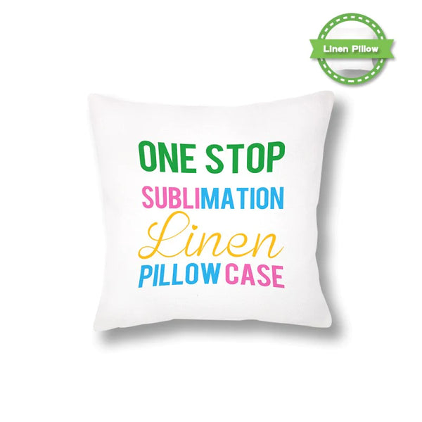 sublimation Linen Cushion Pure white -12 x 12