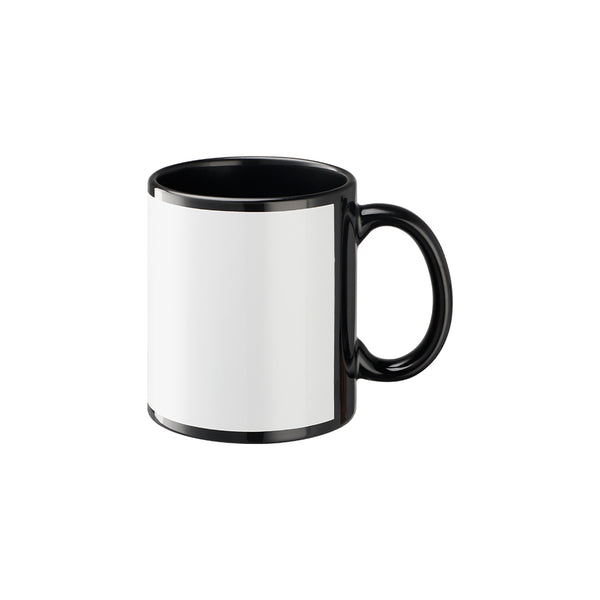 11oz Black Patch Mug