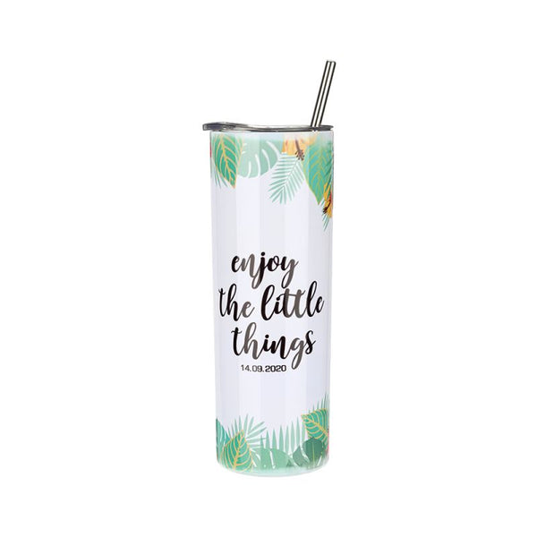 20OZ  Stainless Steel Tumbler -Glossy White