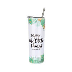 20OZ  Stainless Steel Tumbler -Glossy White