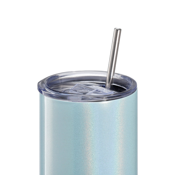 20oz Stainless Steel Tumbler - Mint Green Sparkle