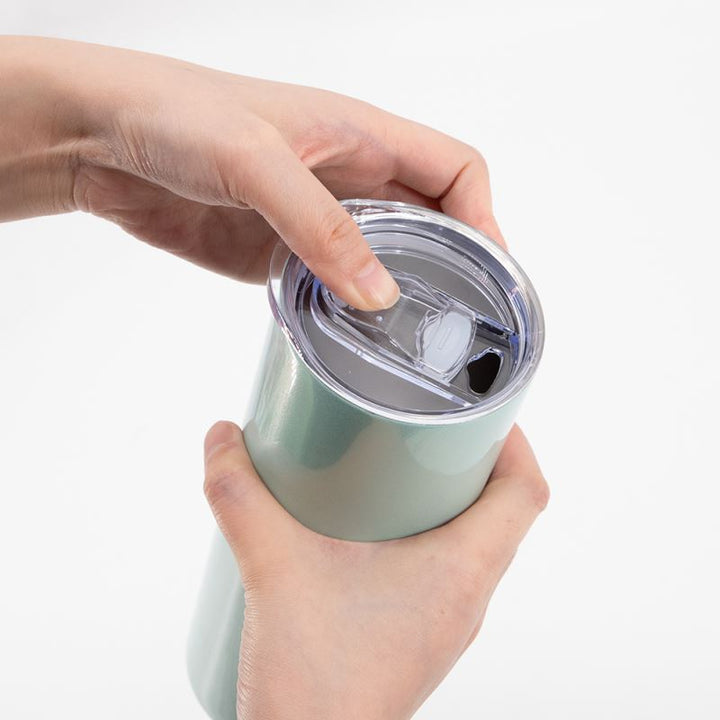 20oz Stainless Steel Tumbler - Mint Green Sparkle