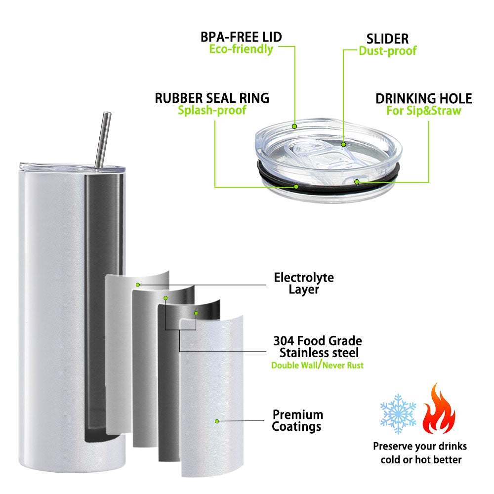 20oz Sublimation Stainless Steel Tumbler