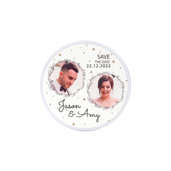 round sublimation metal tin