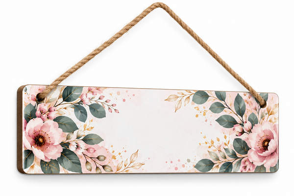 MDF Rectangle door plaque - Double sided