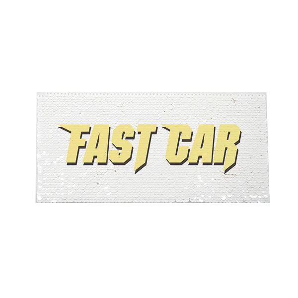 sublimation White Sequin Transfer Rectangle Shape