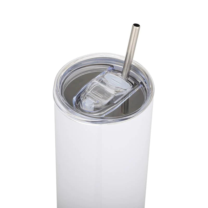 20oz Stainless Steel Tumbler - White – SubliBlanks Limited