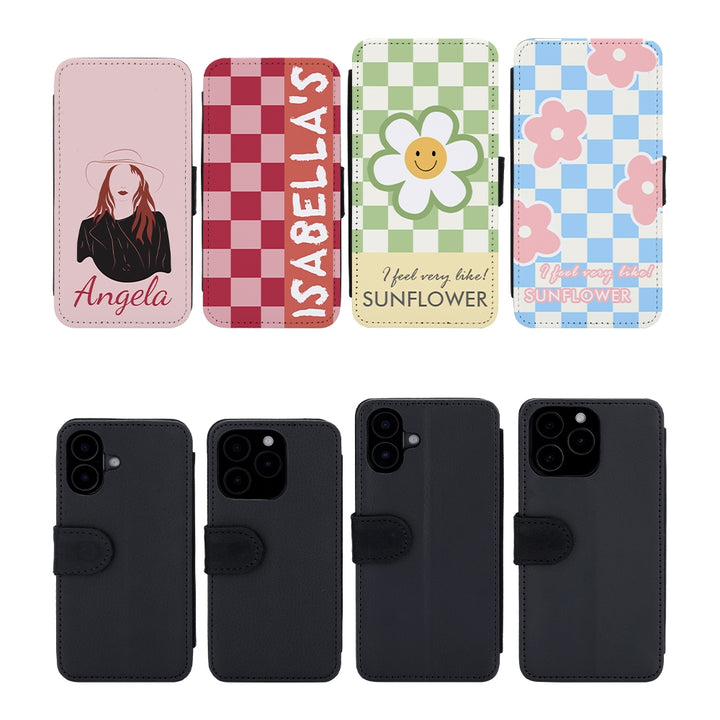 IPhone 16 6.1 - PU Leather Flip Case