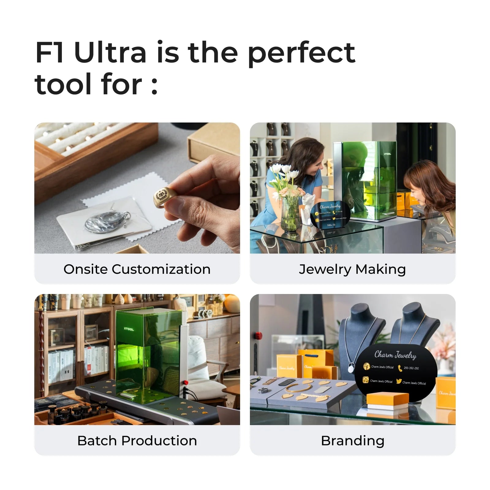 xTool F1 Ultra - Fiber + Diode Laser Engraver - Deluxe Bundle