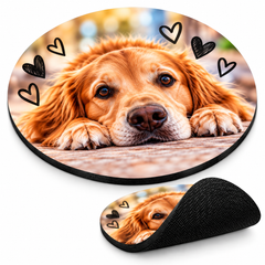 Fabric 3mm round mouse pad 19.6cm sublimation blanks