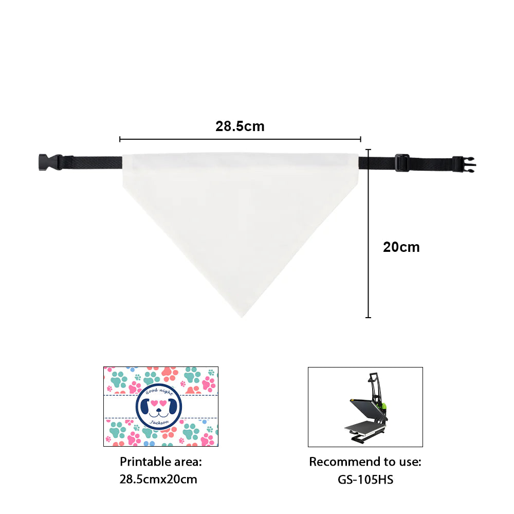 sublimation Seaside Sass Design Pet Scarf