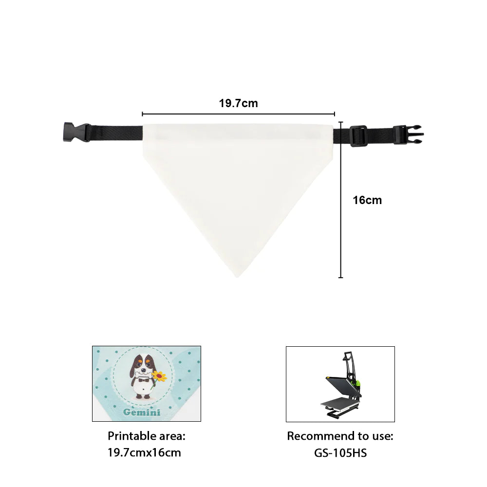 sublimation Seaside Sass Design Pet Scarf