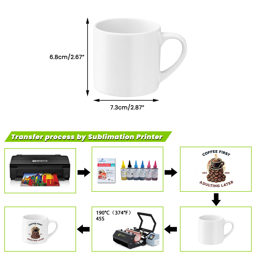 6oz childrens sublimation blank polymer mug