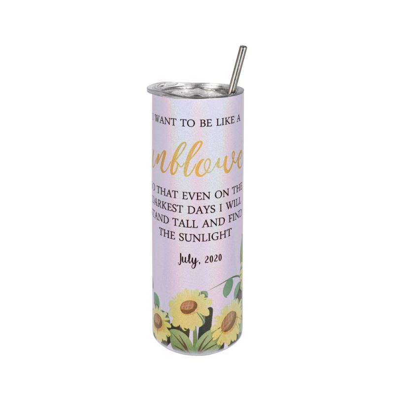 20oz Stainless Steel Tumbler - Sparkle Purple